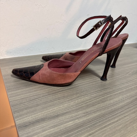 Vintage Sergio Rossi suede sandals - Picture 4 of 9